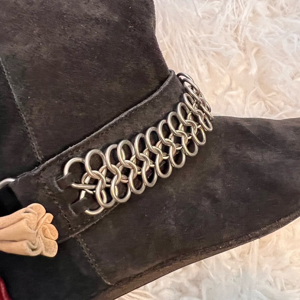 Isabel Marant for H&M suede tassled boots size 6.5 - Picture 10 of 12